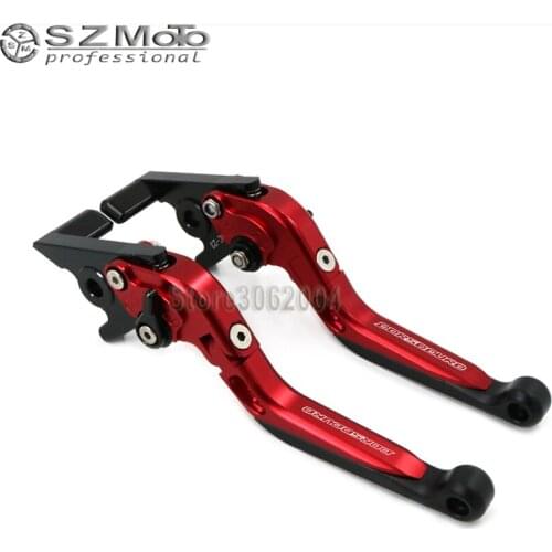 For Aprilia DORSODURO 750 2008-2014 Aluminum Motorcycle Folding Extendable Adjustable Brakes Clutch Levers With LOGO