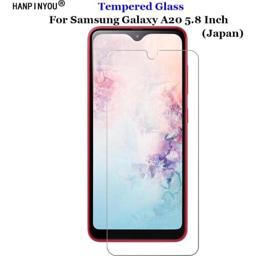For Samsung Galaxy A20 SC-02M SCV46 5.8" Tempered Glass 9H 2.5D Premium Screen Protector Film For Samsung Galaxy A20