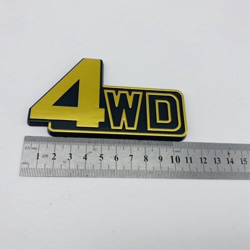 For Toyota 1981-1990 Land Cruiser BJ60 FJ60 Rear Trunk 4WD Emblem Badge Gold Nameplate 7543090K00