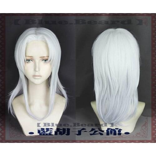 The Dragon Prince Rayla Silver White Synthetic Hair Headwear Heat Resistant Cosplay Costume White Wig + Free Wig Cap