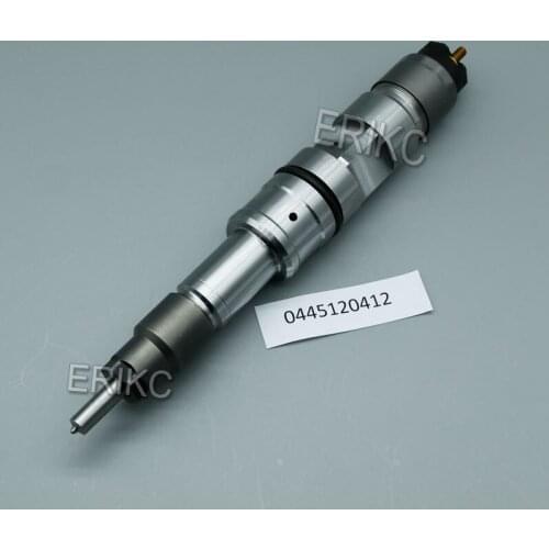 ERIKC 0 445 120 412 Generator Diesel Fuel Injectors 0445 120 412 Auto Engine Systems Injector Rail 0445120412