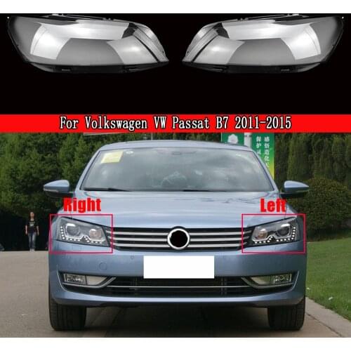 Headlight Cover Shell Headlight Glass Lens Automobiles head light lamp Lens For Volkswagen VW Passat B7 2011-2015