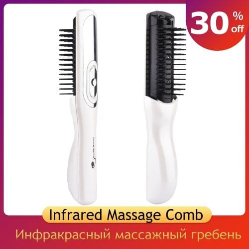 Infrared Massage Comb Hair Equipment Growth Care Treatment Brush Grow Laser Loss Therapy