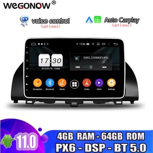 IPS DSP 10.1"Android 10.0 4GB 64GB 8 Core Car DVD Player GPS navigation Audio Stereo Radio Bluetooth WIFI for Honda Accord 2018