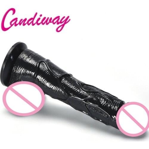 Realistic Dildo Sex Products Artificial Rubber Penis, Big Anal plug porn toy BASICS Suction Cup ,Sex Toys for Woman