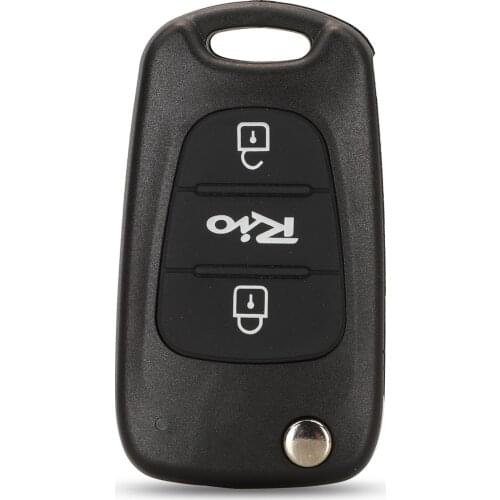 Kutery 3 Buttons Remote Folding Car Key Shell Case For Kia Rio 3 Picanto Ceed Cerato Sportage K2 K3 K5 Soul