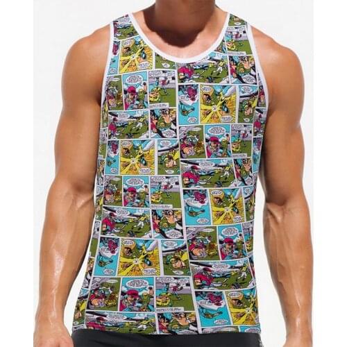 Summer Mens Sleeveless Sport Running Tank Tops Quick Dry Gym Fitness Training Vests Bodybuilding Jogging Undershirts