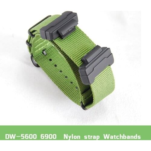 Set of terminals Replacement for casio DW-5600 6900 M5610 series + Nylon strap watchbands