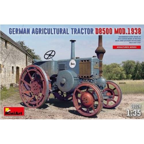 MiniArt 38024 1/35 "German Agricultural Tractor D8500 Mod. 1938" - Scale Model Kit
