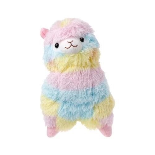 2021 New Rainbow Alpaca Plush Toy Lama Doll Cotton Stuffed Animal Toys