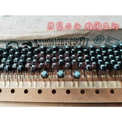 Original new 100% KSHG612ET-PB touch switch 6*6*5 DIP 2pin micro switch round