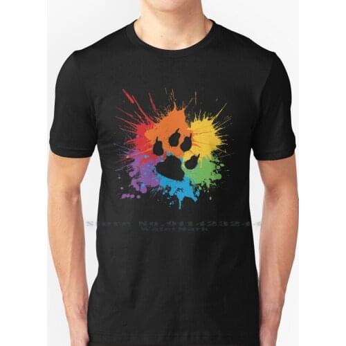 Paw Pride : Dark 2019 T Shirt 100% Pure Cotton Bears Cubs Puppy Otter Wolf Fox Furry Furries Furaffinity Anthro Lgbt Gay Pride