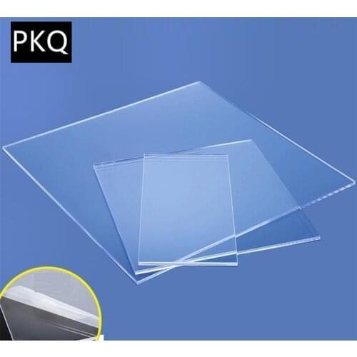 1-10pcs Multi-size 4mm Thickness Plastic Transparent Board Perspex Panel organic glass polymethyl methacrylate