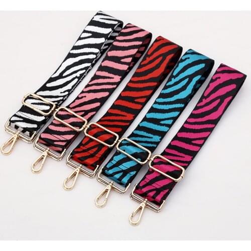 5X130 cm Bag Handle Bag Strap For Women Removable DIY Shoulder Rainbow Handbag Accessories Cross Body Messenger Nylon Bag Straps