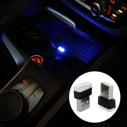 USB LED Mini Car Interior Light Strip Flexible Neon Atmosphere Tube Neon Lamp