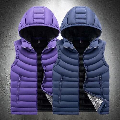 TIKALIA Hooded Vests For Men