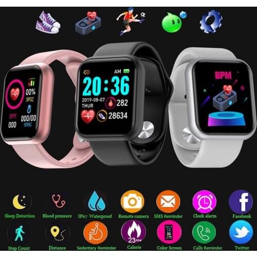 Digital Smart sport watch Women watches digital led electronic wristwatch Bluetooth fitness wristwatch Men kids hours hodinky