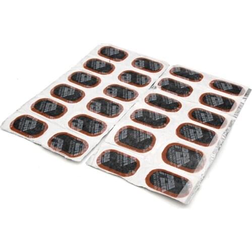 Uxcell a18010500ux0050 24Pcs 46 x 30mm Radial Tyre Puncture Patches Tire Repair Tool for Car Motorcycle, 24 Pack