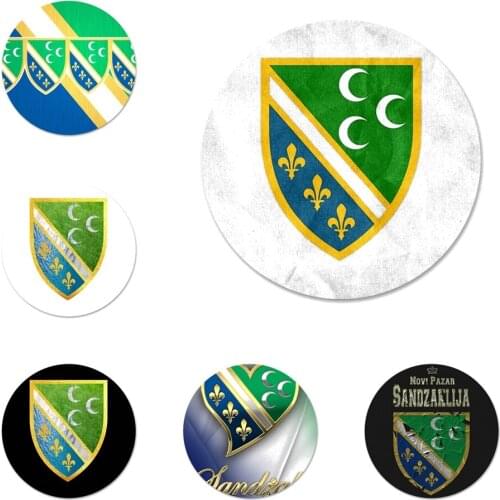 Vintage sandzak flag Icons Pins Badge Decoration Brooches Metal Badges For Clothes Backpack Decoration