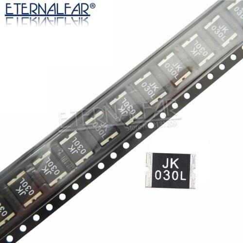 Resettable Fuse PTC SMD2920 Series 2920 mils 7555 mm JK 030L JK-SMD030L 300MA 0.3A 60V DC Faster Tripping Surface Mountable