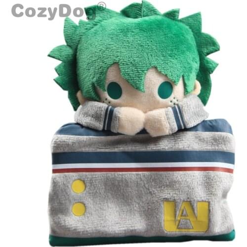 11x14cm Anime Academia Midoriya Izuku Plush Toys Doll Wallet Styles Keychain Stuffed Animals Toys Women Kids Birthday Gift