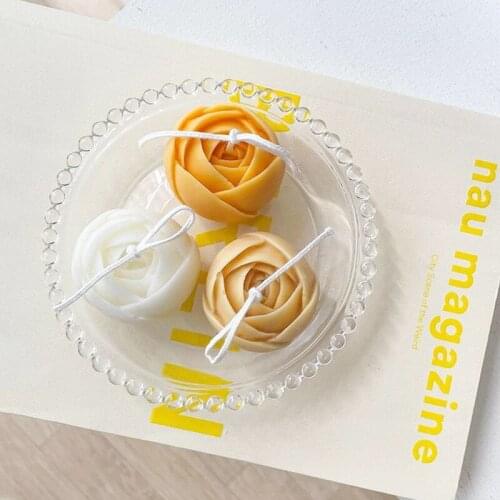 3D Rose Flower Silicone Candle Mold DIY Chocolate Cake Decoration Molds Handmade Crafts Soap Aromatherapy Mould