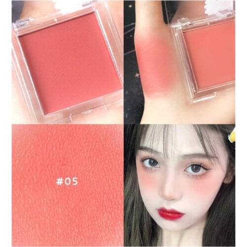 6 Colors Peach Red Rouge Blush Palette Mashed Long Lasting Cheek Blusher Cream Power Tint Cosmetic Face Makeup Contouring TSLM2