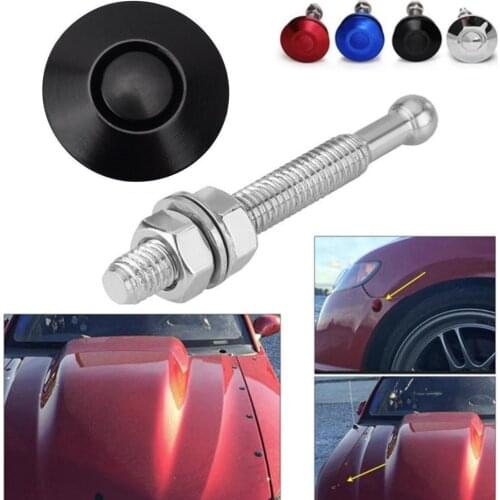 Black Latch Protector Bonnet Push Button Quick Release Stability Durability Safety Ensure Lock And Hood Product Pins Y9N6