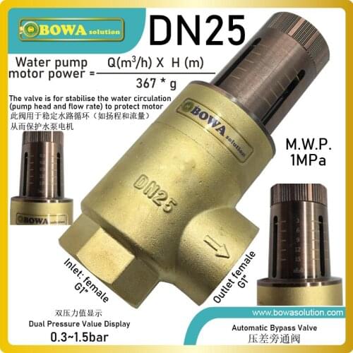 DN25 DPVs head pressure of a fixed speed pump will increase in proportion to the number of 2-way zone valves that are closed