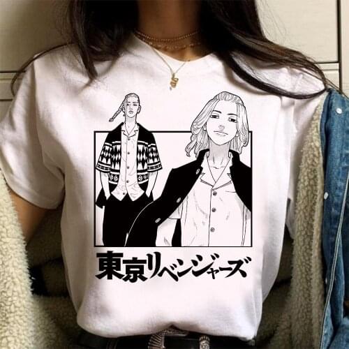 2021 Hot Anime Tokyo Revengers T Shirt Men Kawaii Summer Tops Manga Graphic Tees Harajuku Tshirt