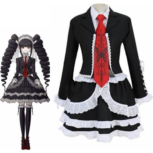 Game Danganronpa: Trigger Happy Havoc Cosplay Costumes Celestia Ludenberg Full Set Uniforms Dresses Men Women Carnival Costume
