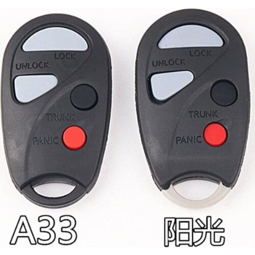 DAKATU Replacement Remote shell for Nissan Sunny Cefiro A33 Car Key 4 Button New Transmitter Replace Remote Control Case Shell