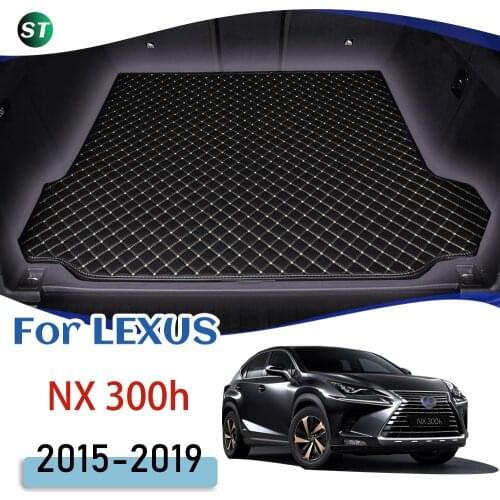 For LEXUS NX 300h 2015-2019 Leather Car Trunk Mat Trunk Boot Mat Liner Pad Cargo pad Carpet Tail Cargo Liner Sline 2016 2017 201