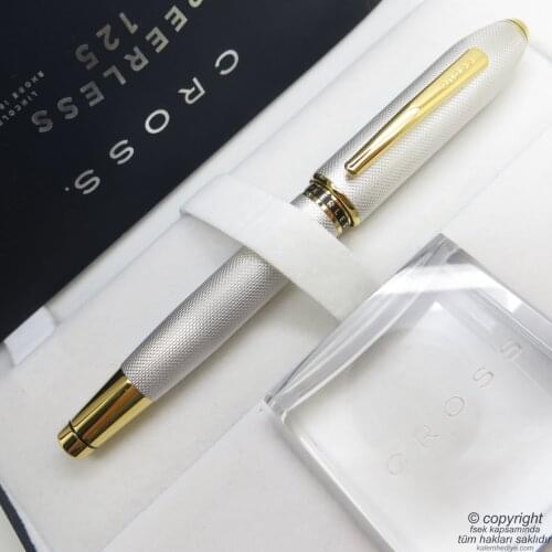 Cross AT0705-2 Peerless Platinyum Gold Roller Pen 125.Yıl | Cross Pen | İsme Special Pen