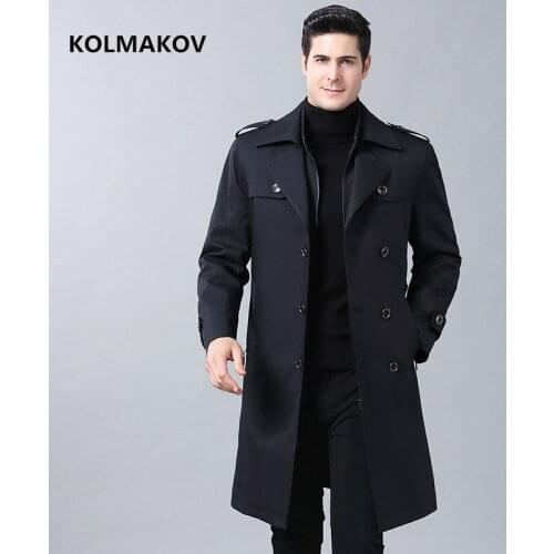 2020 new arrival winter double breasted high quality trench coat men,fashion thickening mens jackets,business dress coat men