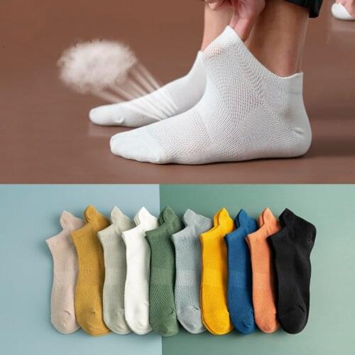 4 Pairs Cotton Men Short Socks Fashion Breathable Men Ankle Socks Comfortable Solid Color Casual Socks Male Street Fashions Sock