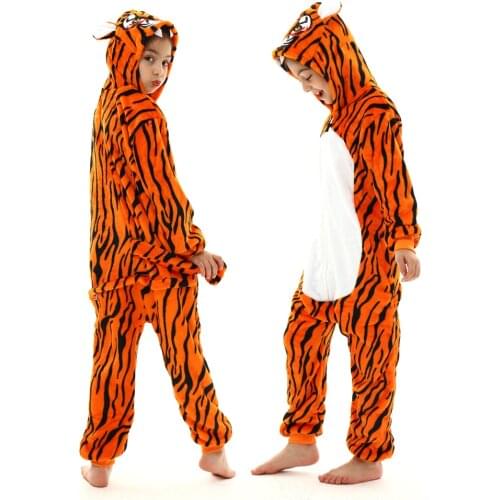 New Animal Kigurumi Cartoon Suit Children Pajama Anime Onesies for Boys Girls Onsie Baby Pijamas Flannel One-Piece Bodysuit