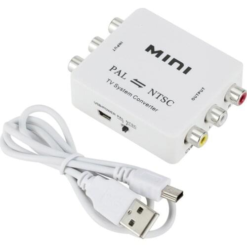 PAL NTSC SECAM To NTSC PAL TV Video System Converter Switcher Adapter New