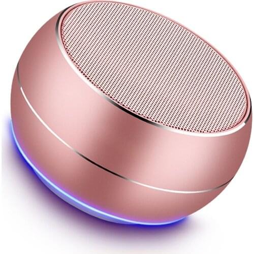 Portable Bluetooth Speakers with Mic Hands-Free Function Built-in Mic Enhanced Bass for iPhone iPad BlackBerry Samsung and More