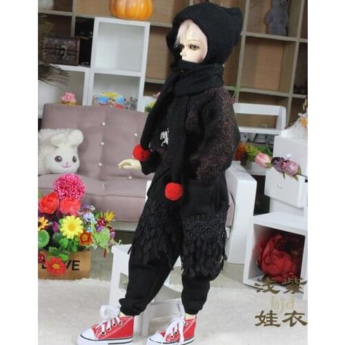 1/4 1/3 scale BJD Harem pants+Sweater+scarf set for SD clothing BJD doll accessories,Not included doll,shoes,wig,accessories