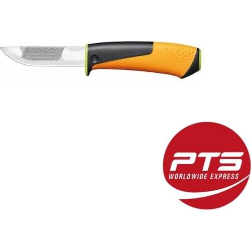 FISKARS Heavy Duty Knife with Sharpener Tactical Survival Camping Hunting Special Luxury Utility Knife Tools Made in Finland