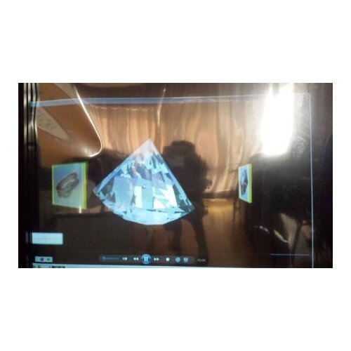 On sale! Best price of 3 square meters (1.524m * 2 m ) Holographic transparent Rear Projection film/foil