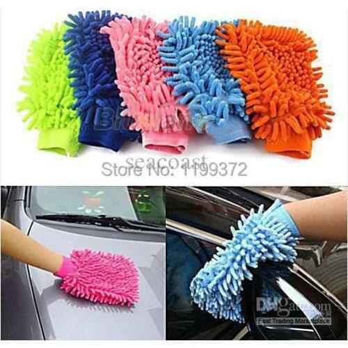 100 pcs/lot Super Mitt Microfiber Car Wash Washing Cleaning Glove