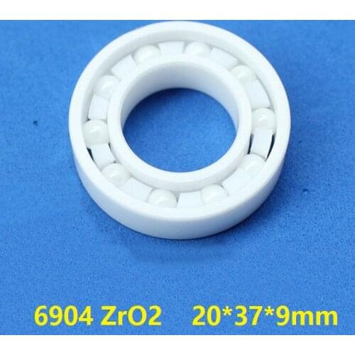 6pcs/10pcs 6904 Full Ceramic bearing 20x37x9 mm ZrO2 Zirconia Ceramic deep groove ball bearing fishing reel 20*37*9mm