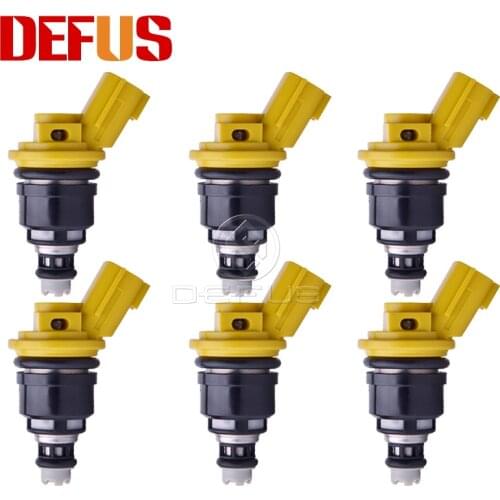 6x High Flow 750cc Fuel Injector 16600-RR543 Nismo Side Feed For Nissan 300ZX Z32 RB25DET VG30DETT SR20DET KA24 Nozzle Injection