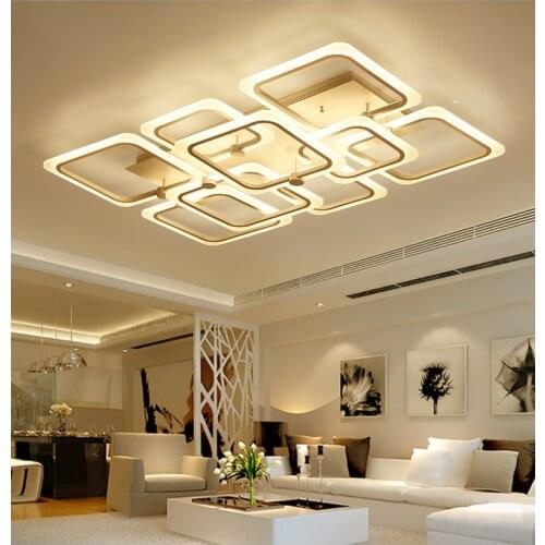 Acrylic block simple LED ceiling light fixture Nordic new home atmosphere living room bedroom study restaurant ceiling lamp