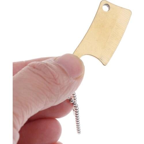Kitchen Knife Meat Cleaver Pendant Key Ring Chain Men Car Gift Keychain