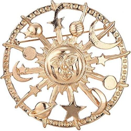 Bulusii Gold Brooches For Clothes