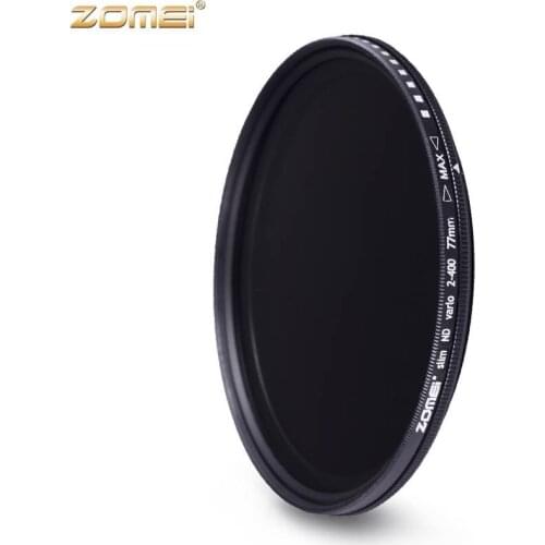 Zomei Fader Variable ND Filter Adjustable ND2 to ND400 ND2-400 Neutral Density for Canon NIkon Hoya Sony Camera Lens 49/52/55 mm