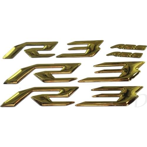 Motorcycle 3D Raise R3 Decal Emblem Label Badge For Yamaha YZF R3 ABS